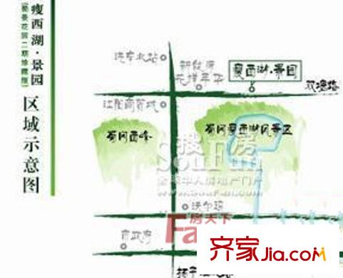 瘦西湖景苑交通圖 