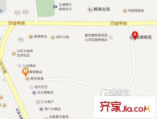 柳湖南苑交通圖 