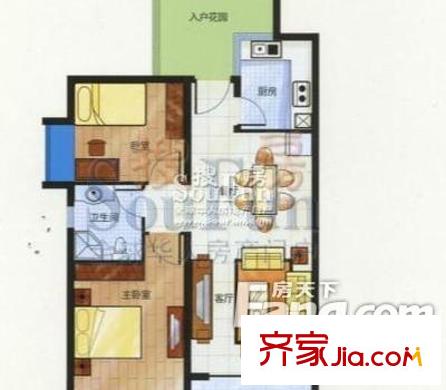 花樣年華戶型圖400x350c3 