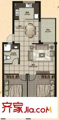 綠楊新苑 2室 戶型圖