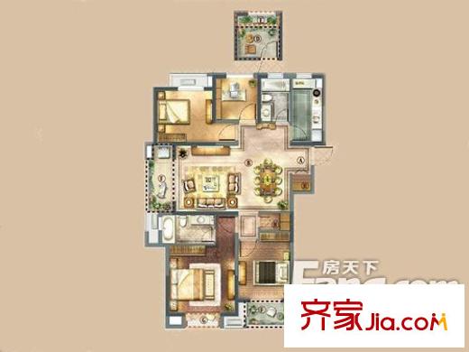 首開(kāi)水晶城 戶型圖