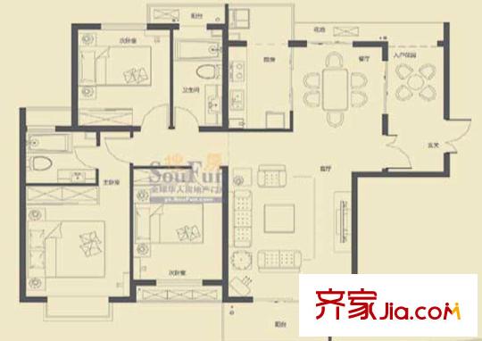 首開(kāi)水晶城 戶型圖