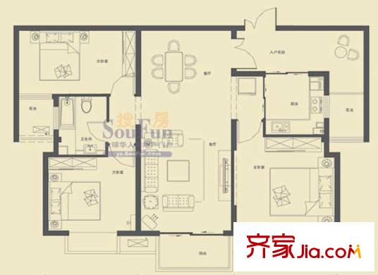 首開水晶城 戶型圖