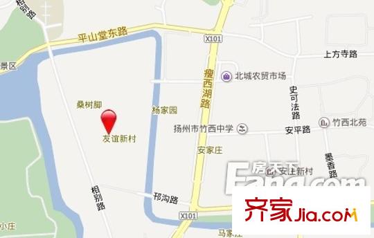 友誼新村交通圖 