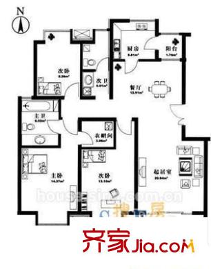 新港名城花園戶型圖403265846900 