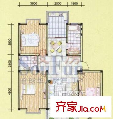 金鑫花苑戶型圖ed8ea44d6cab917642848c00097_p7_wm43 
