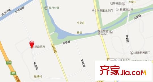 新盛花園交通圖 