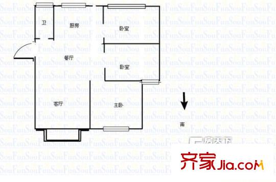 新盛花園 戶(hù)型圖