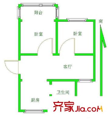 新盛花園 戶(hù)型圖