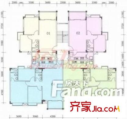 陽光美第 戶型圖