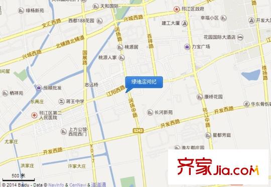 綠地運(yùn)河紀(jì)交通圖