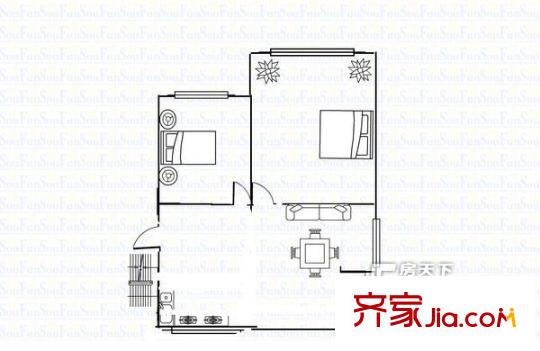 杉灣花園 戶型圖
