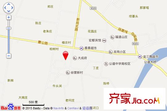 金達(dá)豐澤園交通坐標(biāo)圖