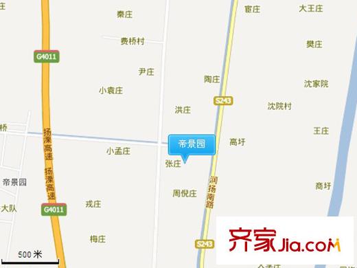 帝景園交通圖