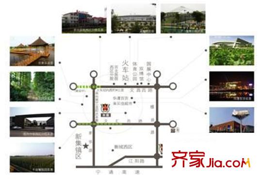 山水豪庭交通圖