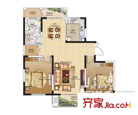 佳家花園 戶型圖