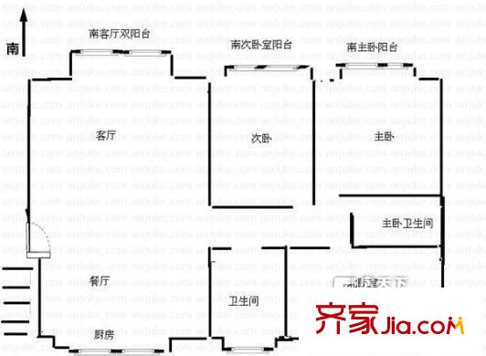 新盛花園 戶型圖
