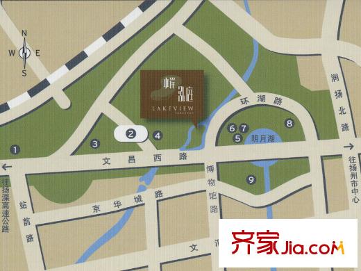 水岸泓庭交通圖