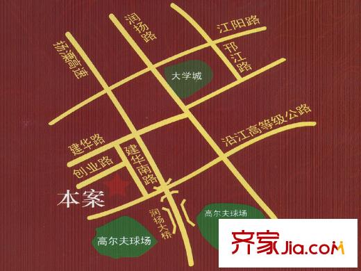 帝景園交通圖