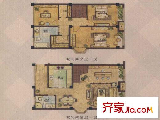 英華麗園D戶型 3室2廳2衛(wèi)1廚