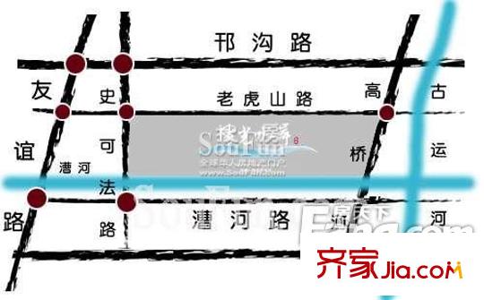 陽光水岸花園交通圖