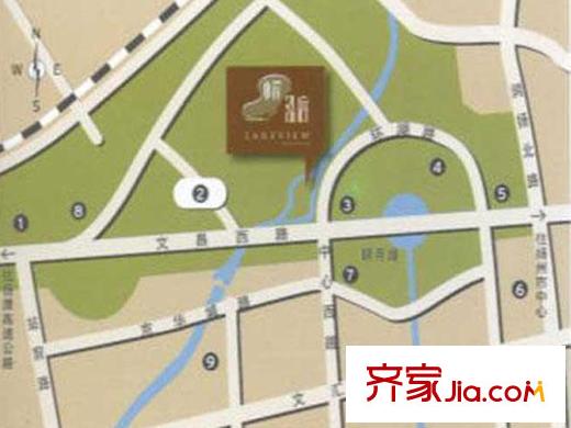 水岸泓庭交通圖