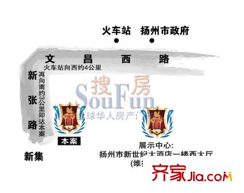 山水豪庭交通圖