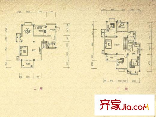 和景印象城疊加別墅Dc2戶型 4室3廳3衛(wèi)1廚