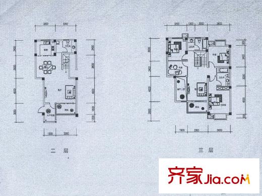 和景印象城疊加別墅Df2戶型 4室3廳3衛(wèi)1廚