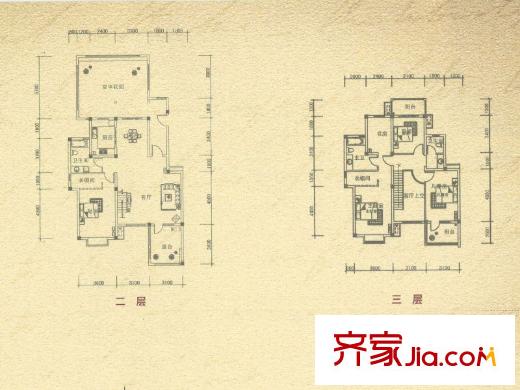 和景印象城疊加別墅Da2戶型 5室2廳3衛(wèi)1廚