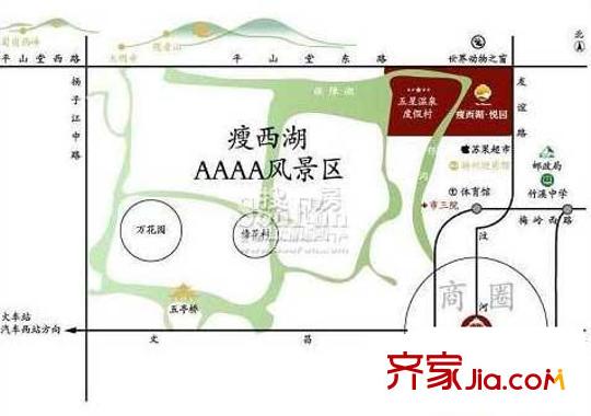 瘦西湖悅園區(qū)位圖