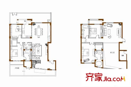 瘦西湖悅園C挑1戶型 5室2廳4衛(wèi)1廚