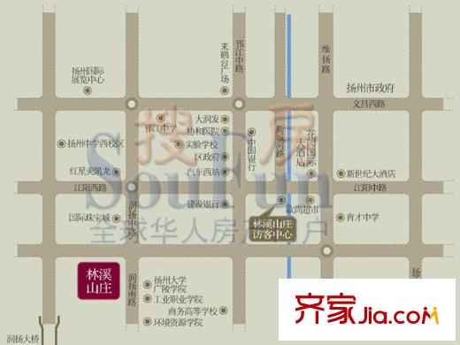 林溪山莊交通圖
