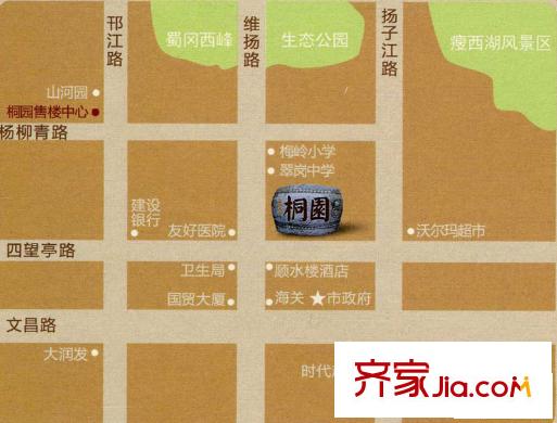 桐園區(qū)位圖