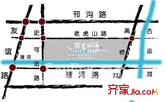 陽光水岸花園交通圖