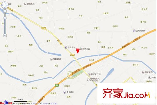 揚州印象花園交通圖