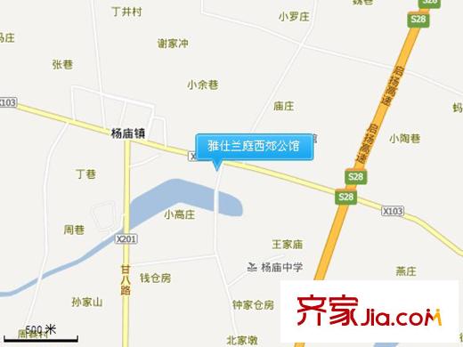 雅仕蘭庭西郊公館交通坐標(biāo)圖