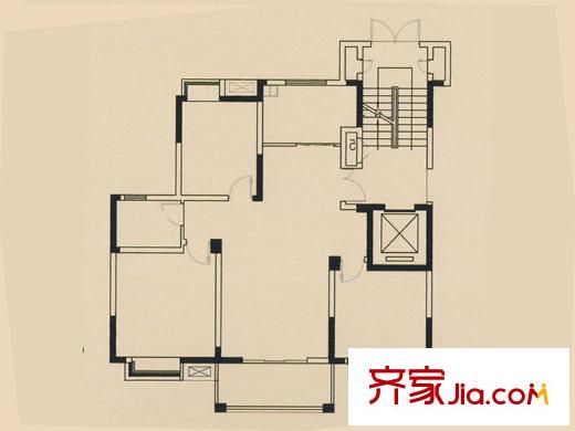 碧水棲庭三期D1戶型 3室2廳1衛(wèi)