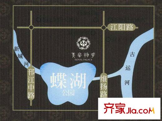 天寶物華家園區(qū)位圖