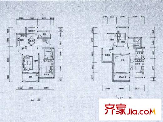 和景印象城A1躍戶型 3室2廳2衛(wèi)1廚