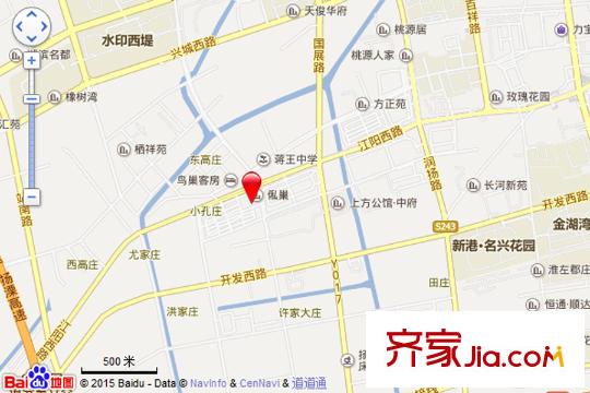 高力平方米巢交通坐標(biāo)圖