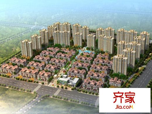 天俊華府小區(qū)鳥瞰圖