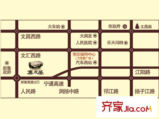 集成居交通圖