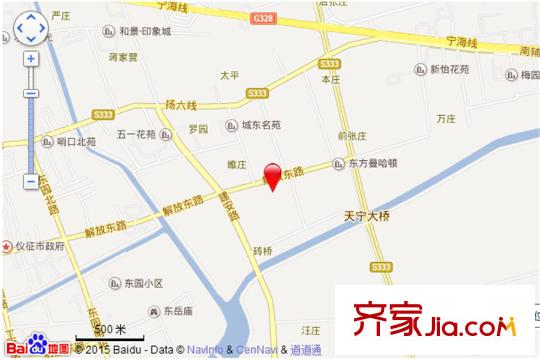 儀征帝景藍灣交通坐標圖