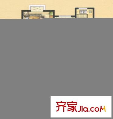 碧水棲庭二期E戶型 3室2廳2衛(wèi)1廚
