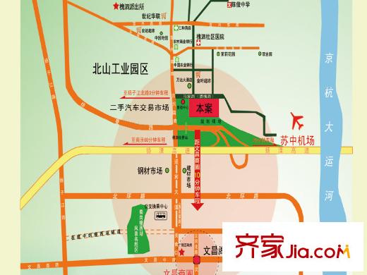 嘉怡麗景花園區(qū)位圖