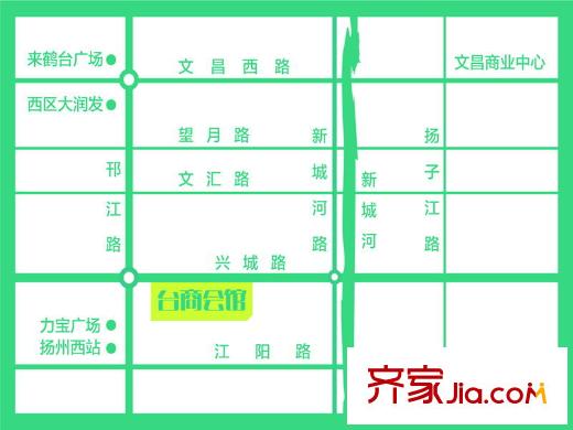 臺(tái)商會(huì)館區(qū)位圖