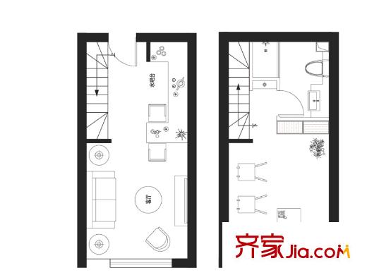 臺(tái)商會(huì)館4.5米挑高辦公戶型 1室1廳1衛(wèi)1廚