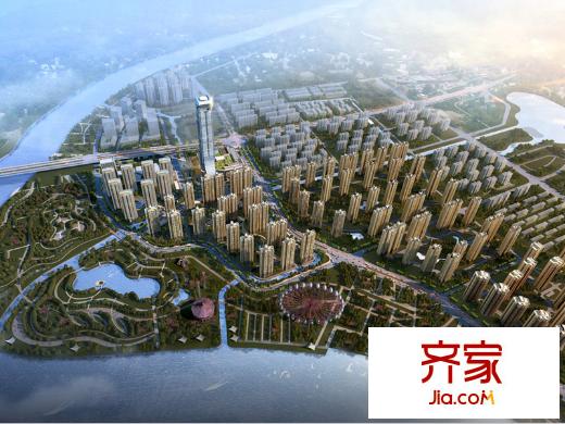 揚(yáng)州國際公館鳥瞰圖