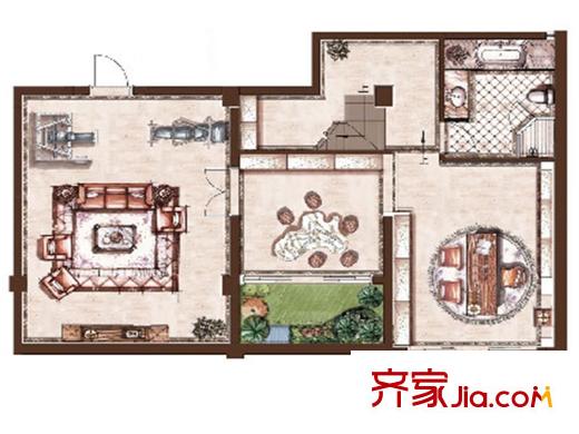 寶能睿城G1地下室戶型 2室1廳1衛(wèi)
